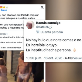 Abascal difunde una imagen que ha sido identificada como IA y los tuiteros le responden.