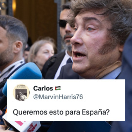 Javier Milei, este miércoles en Madrid.