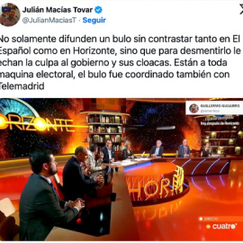 Críticas a la escena vivida este miércoles en el programa de Iker Jiménez.