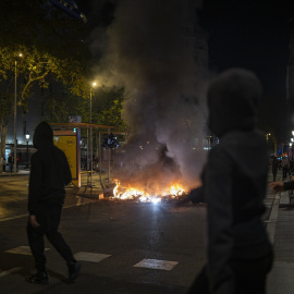 Disturbios en el centro de Barcelona, a 24 de octubre de 2026.