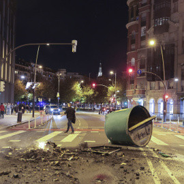 Imágenes de los altercados protagonizados en el barrio bilbaíno de Deusto, a 26 de octubre de 2026.