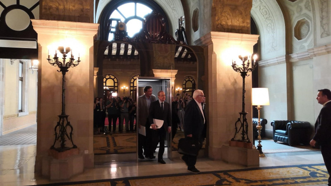 Florentino Pérez asegura en el Parlament estar "consternado" por lo ocurrido en el almacén de gas Castor