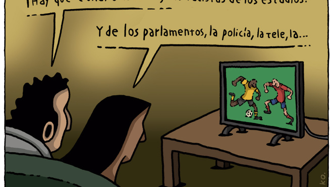 VIÑETA | Estadio, por Eneko