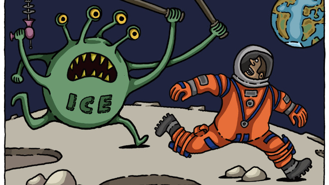 VIÑETA | La cara oculta de la Luna, por @enekohumor