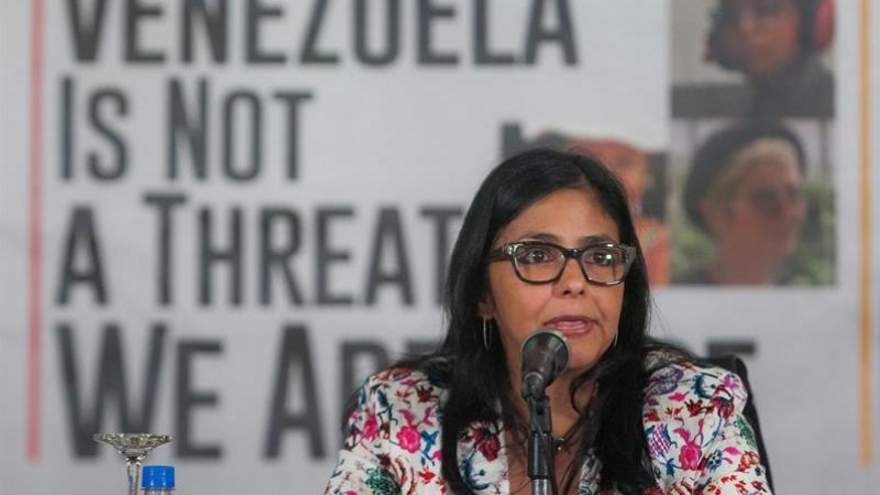 La ministra de Relaciones Exteriores de Venezuela, Delcy Rodríguez. - EFE