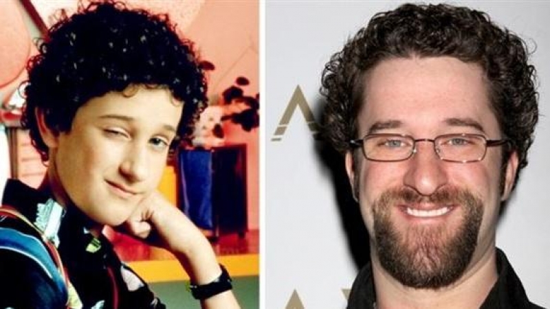 El actor Dustin Diamond, en la época en la que interpretaba a Screech y en otra foto más reciente. / CordonPress