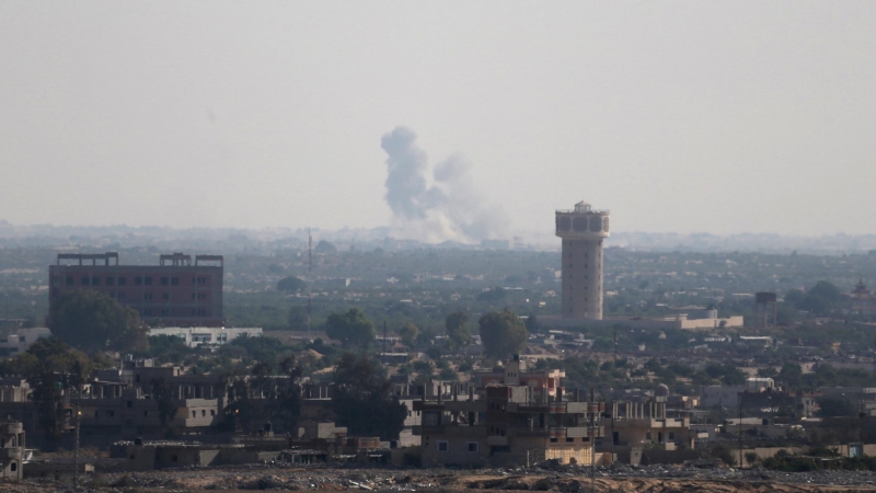 Cortina de humo tras uno de los ataques en la provincia del Norte del Sinaí. - REUTERS