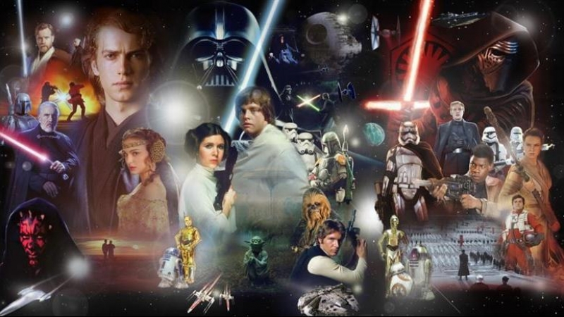 Varios de los personajes de la saga de Star Wars. LUCASFILM