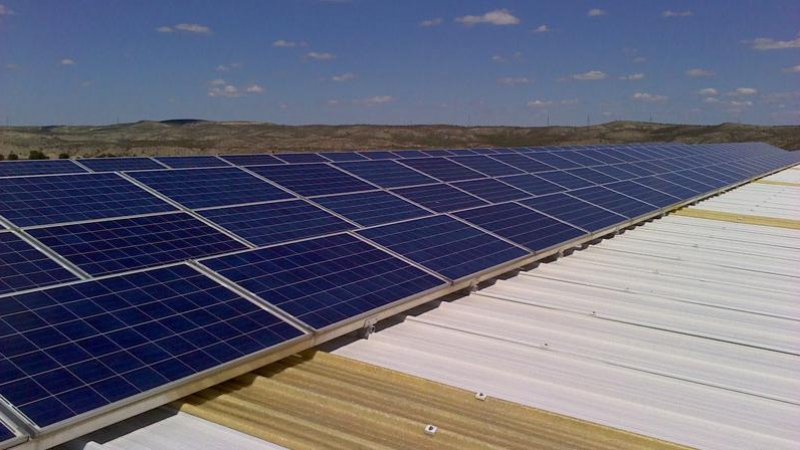 Uno de los proyectos de placas fotovoltaicas de Ecooo.