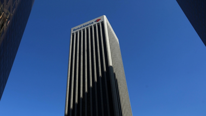 Edificio del Bank Of America en Los Angeles.REUTERS/Mike Blake