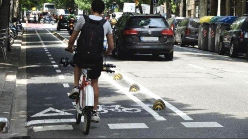 Carril bici en Barcelona. - EFE