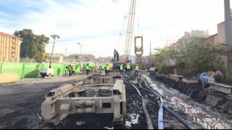 Obras del AVE a Murcia (Foto: ORM)