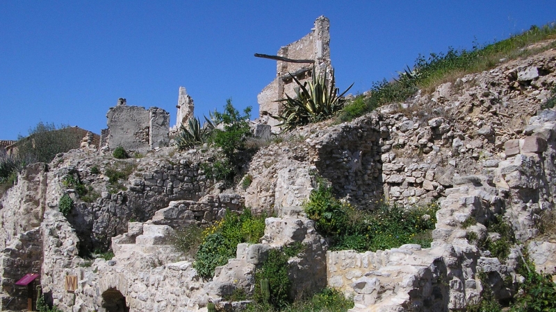 El casco urbano de Corbera d’Ebre, en Tarragona, quedó completamente destruido por los enfrentamientos de la batalla del Ebro.