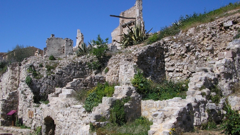 El casco urbano de Corbera d’Ebre, en Tarragona, quedó completamente destruido por los enfrentamientos de la batalla del Ebro.