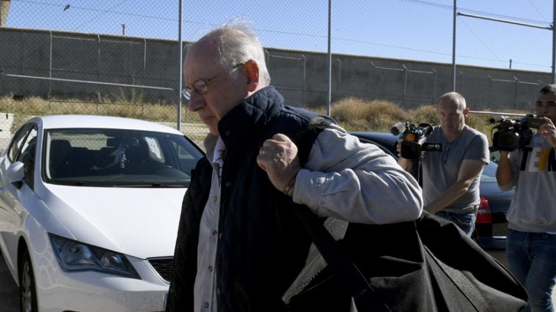 Rodrigo Rato, a su llegada a la cárcel de Soto del Real. EFE