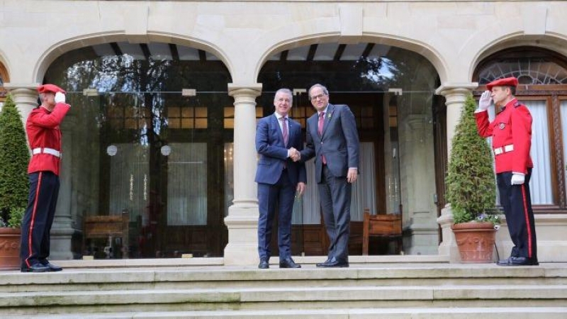 Urkullu i Torra al Palau d'Ajuria Enea. JORDI BEDMAR