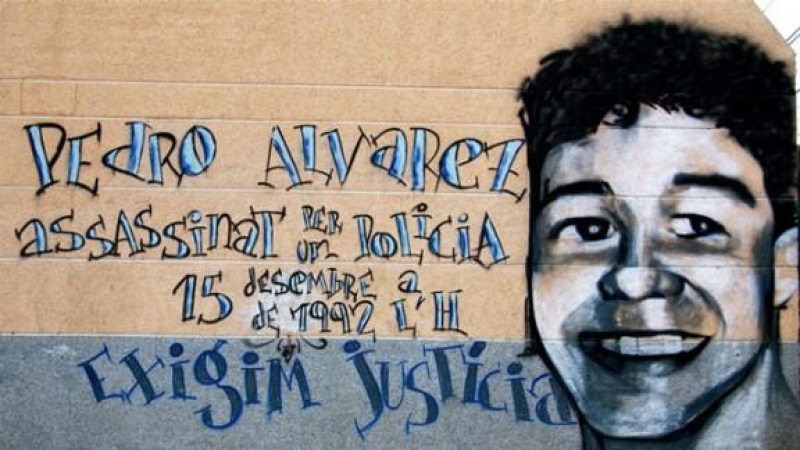 Muro en honor a Pedro Álvarez en Hospitalet