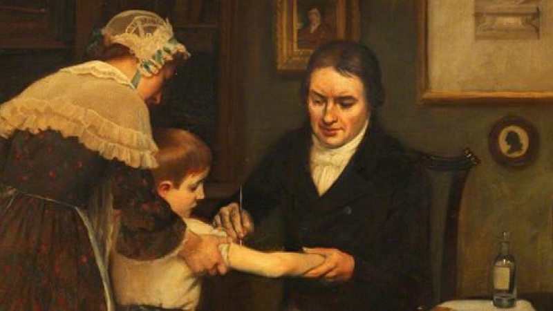 El británico Edward Jenner descubrió la vacuna contra la viruela. / ERNEST BOARD (WELCOME MUSEUM)