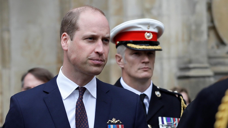 El príncipe Guillermo, duque de Cambridge, al salir del evento que homenajeaba al primer submarino con misiles nucleares. Kirsty Wigglesworth/Pool via REUTERS