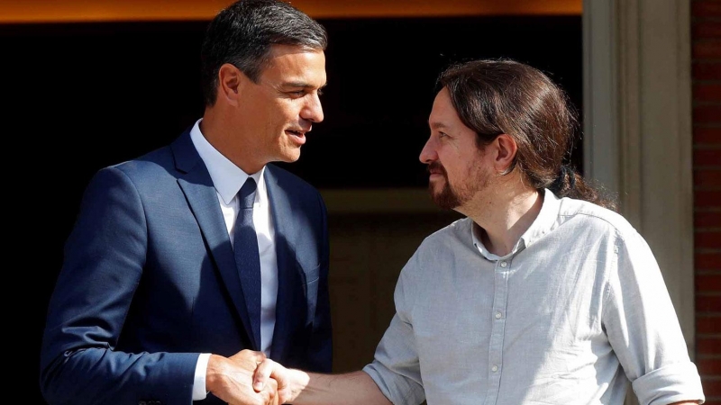 Sánchez e Iglesias en una imagen de archivo.- EFE