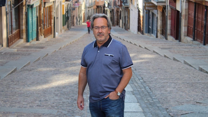 Paco Guarido, en la calle Balborraz de Zamora.