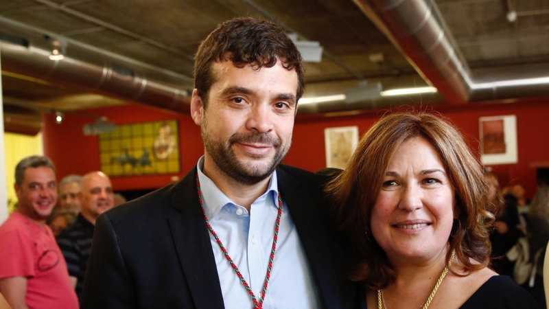 Natalia de Andrés, candidata del PSOE, ha sido elegida alcaldesa de Alcorcón, mientras que Jesús Santos, el líder local de Unidas Podemos Ganar Alcorcón, ha sido nombrado segundo teniente de alcalde | EFE