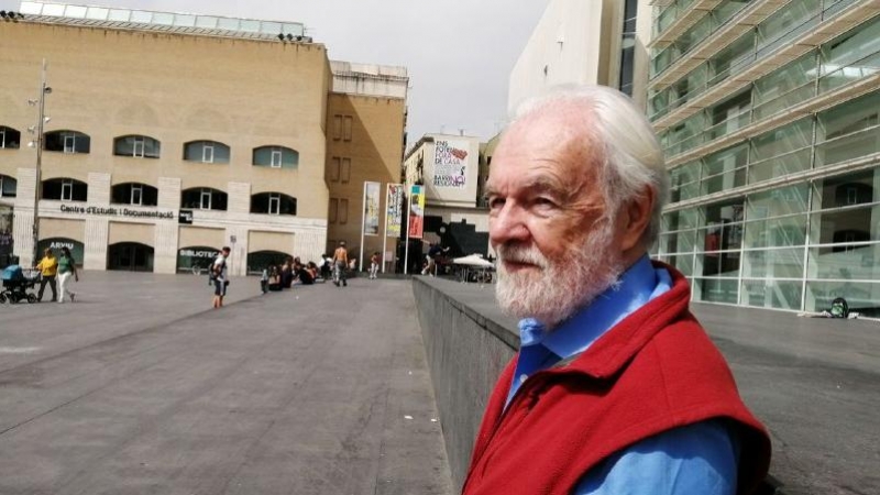 El geògraf urbà David Harvey ha estat Barcelona per presentar el seu darrer llibre. ANDER ZURIMENDI