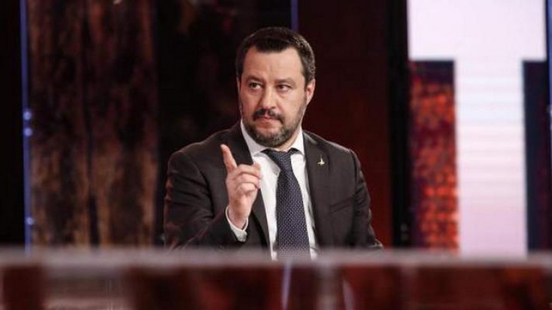 El líder soberanista de la Liga, Matteo Salvini.- EFE
