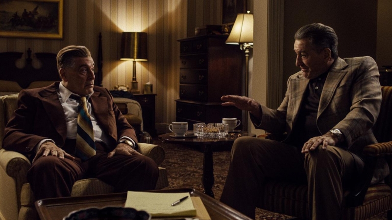 Al Pacino y De Niro en 'El irlandés'.