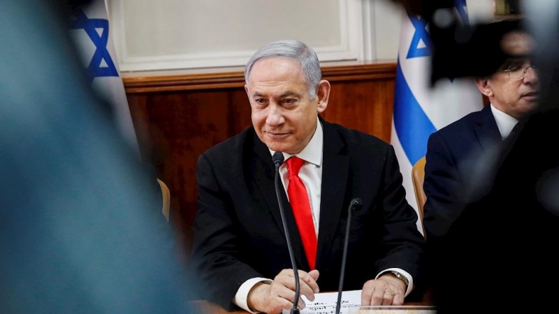 19/01/2020.- El primer ministro isrelí, Benjamin Netanyahu, durante una rueda de prensa en Jerusalén. EFE/EPA/Gil Cohen