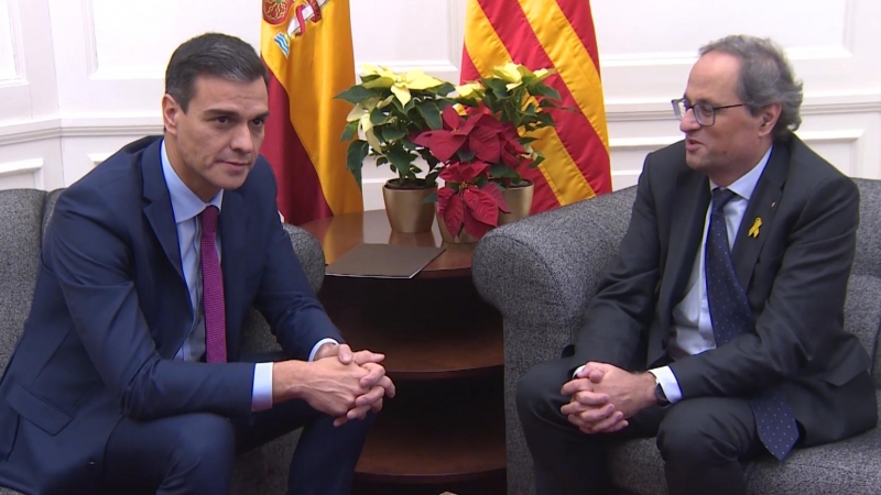 Sánchez quiere ver a Torra en Barcelona la primera semana de febrero