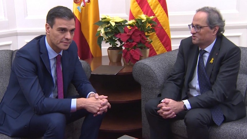 Sánchez quiere ver a Torra en Barcelona la primera semana de febrero