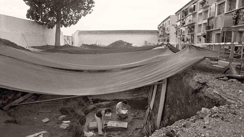 Fotografía de la exhumación en la Puebla de Cazalla.- ARCHIVO DE JUAN MANUEL GUIJO