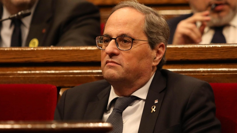 Quim Torra en el Parlament de Catalunya. / Europa Press