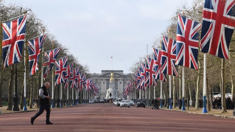 Vista del Palacio de Buckingham .- EFE