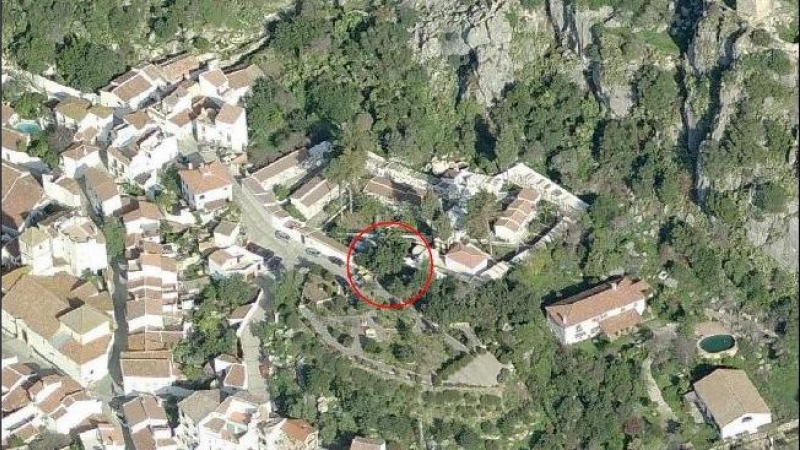 Plano donde se construirá un tanatorio en Gaucín (Málaga). / FACEBOOK