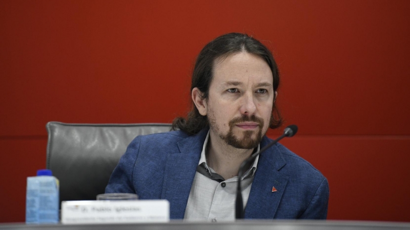 04/02/2020 - El vicepresidente segundo y ministro de Derechos Sociales y Agenda 2030, Pablo Iglesias durante la Asamblea General de la Plataforma del Tercer Sector. / EUROPA PRESS - ÓSCAR CAÑAS