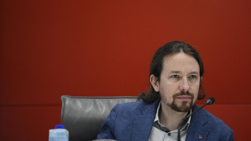 04/02/2020 - El vicepresidente segundo y ministro de Derechos Sociales y Agenda 2030, Pablo Iglesias durante la Asamblea General de la Plataforma del Tercer Sector. / EUROPA PRESS - ÓSCAR CAÑAS