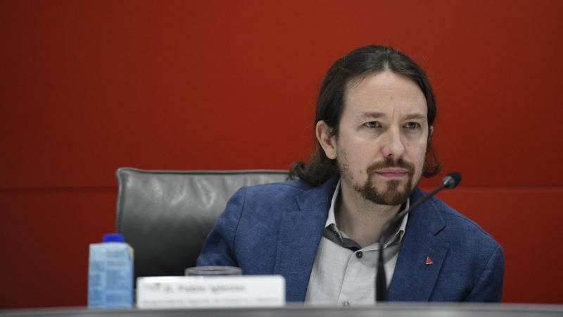 04/02/2020 - El vicepresidente segundo y ministro de Derechos Sociales y Agenda 2030, Pablo Iglesias durante la Asamblea General de la Plataforma del Tercer Sector. / EUROPA PRESS - ÓSCAR CAÑAS