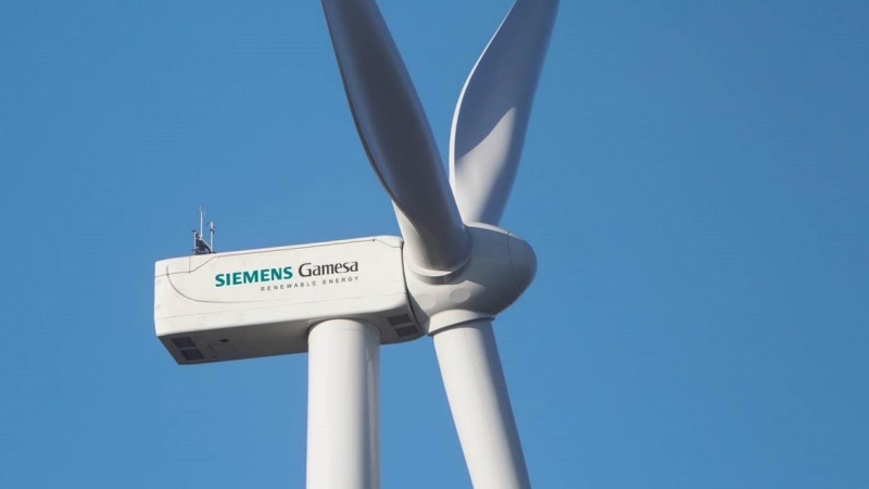 Un aerogenerador de Siemens-Gamesa. E.P.