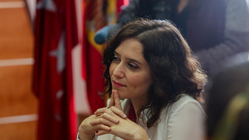 La presidenta de la Comunidad de Madrid, Isabel Díaz Ayuso durante la reunión del Consejo de Gobierno de la Comunidad de Madrid. EP