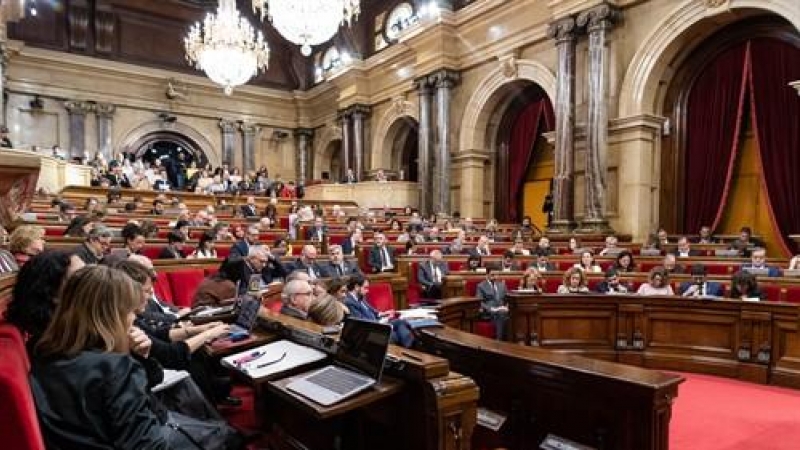 Vista general de la sessió plenària del Parlament de Catalunya