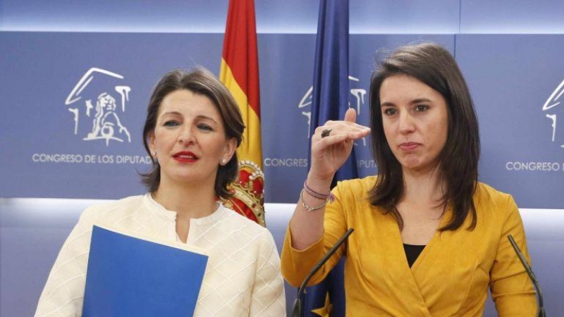 Irene Montero y Yolanda Díaz