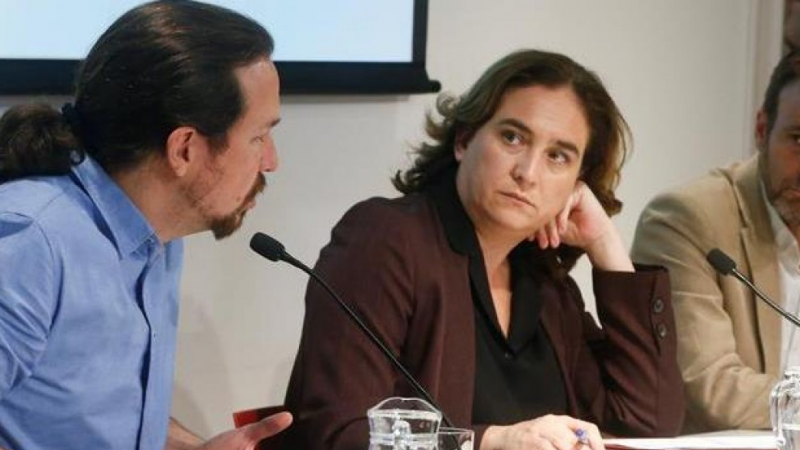 Ada Colau y Pablo Iglesias | Archivo