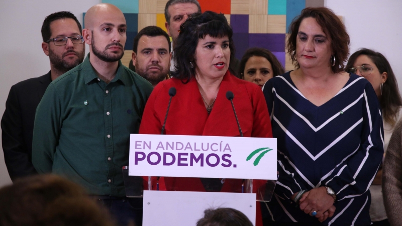 Teresa Rodríguez, hoy en rueda de prensa