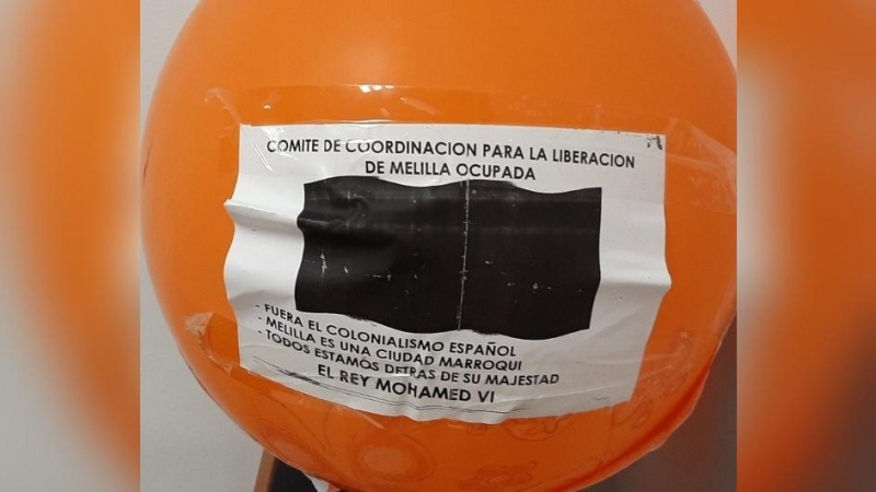 Globo contra la ocupación de Melilla,