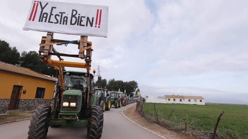 Protestas de agricultores en Antequera (Málaga) el pasado 14-02-20./ Jorge Zapata (EFE)