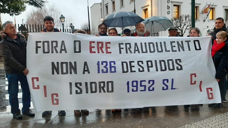 Las trabajadoras en una protesta. /CIG