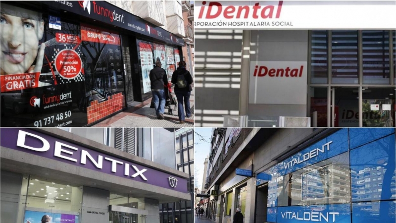 Imágenes de clínicas de Funnydent, IDental, Dentix y Vitaldent. EFE