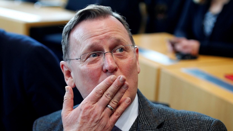 Bodo Ramelow, líder de la izquierda en Turingia. REUTERS/Hannibal Hanschke